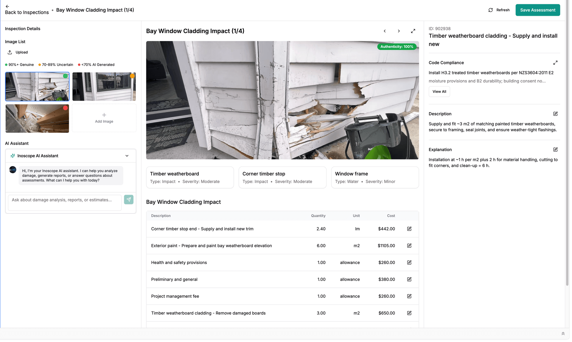 Upload a photo with a quick description—Inoscope does the rest.